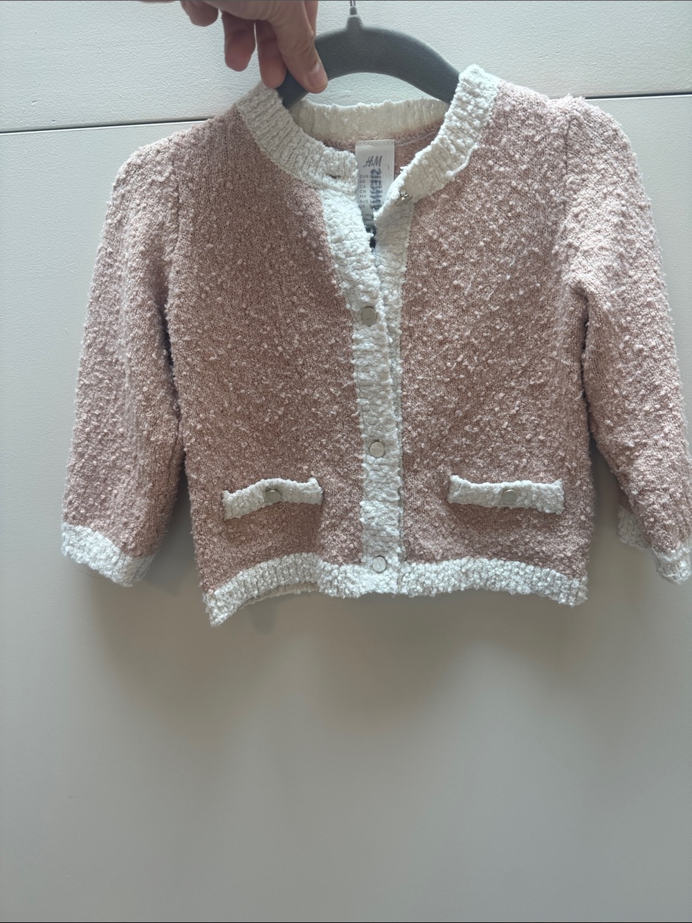 H&M Girls Boucle Sweater and Short Set